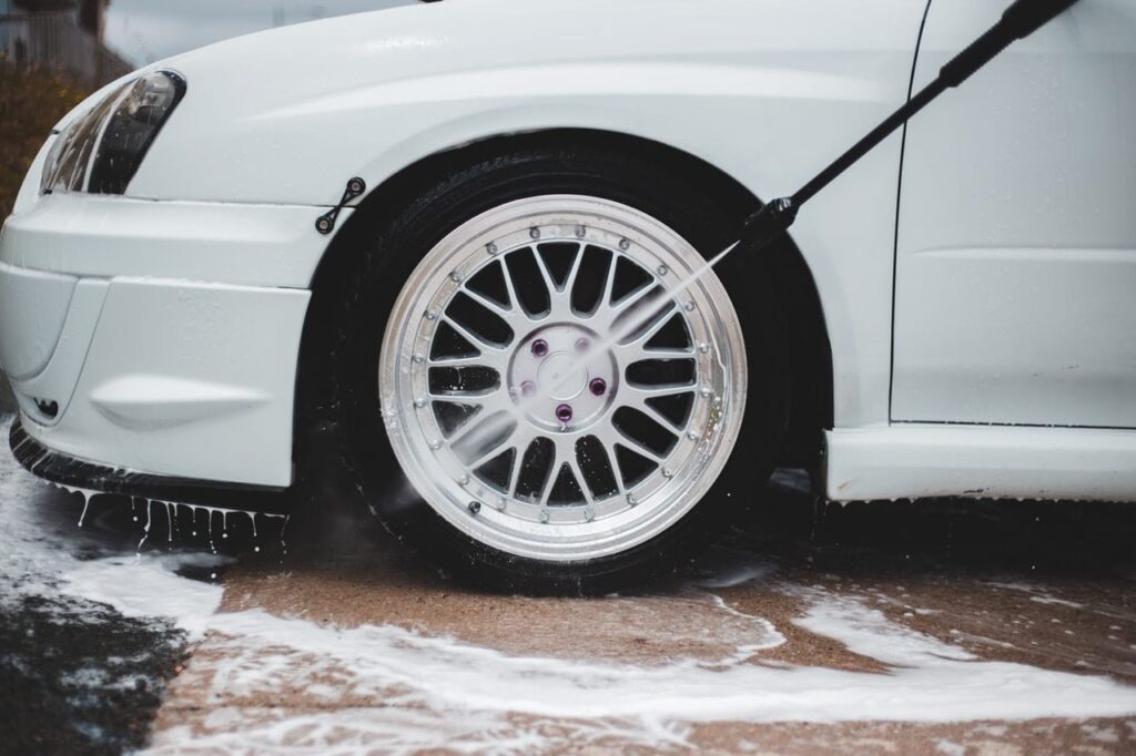 white car