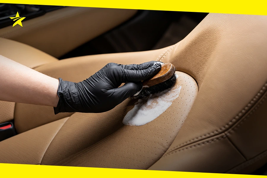 how to clean leather car seats