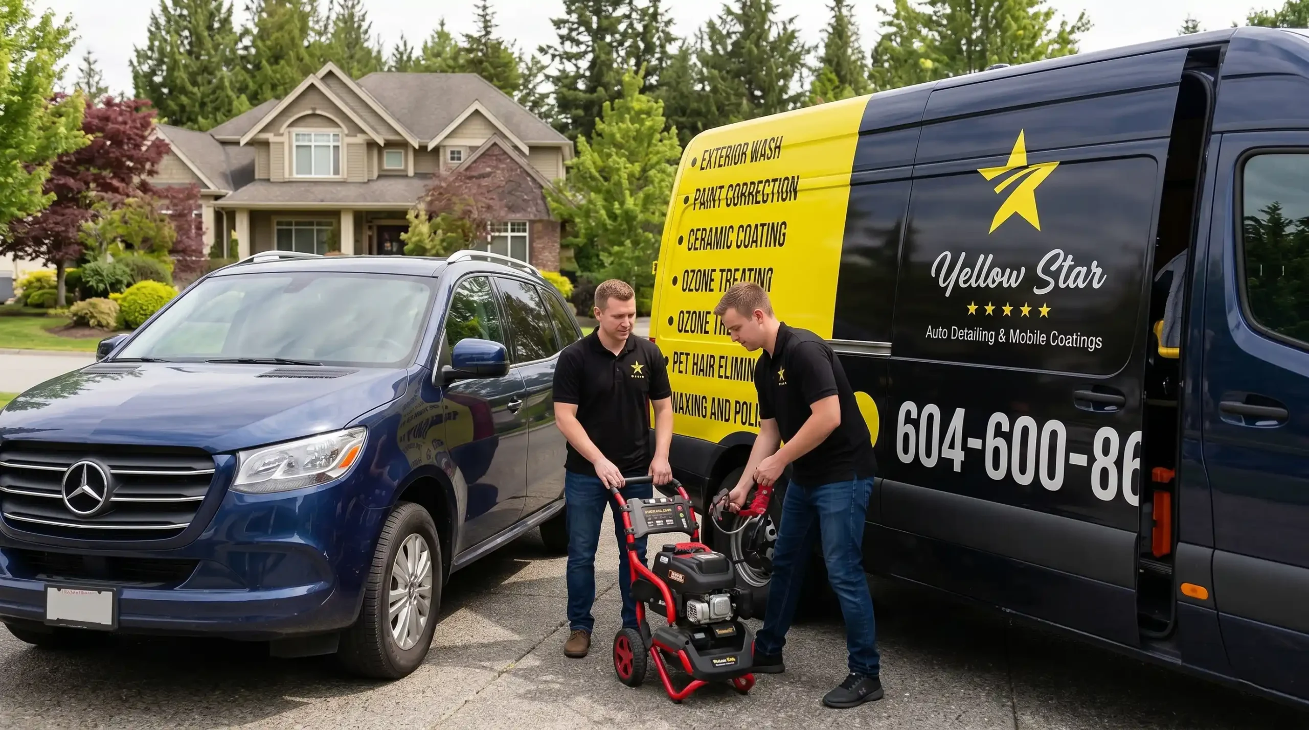 Car polishing service by Yellow Star